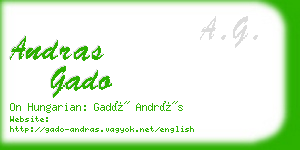 andras gado business card